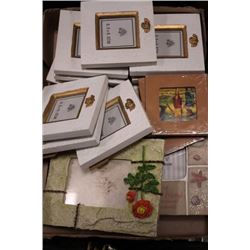 BOX OF MISC PICTURE FRAMES