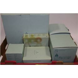 TRAY OF CANDLES & FIGURINES