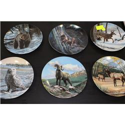 SET OF 6 LTD ED WILDLIFE COLLECTOR PLATES
