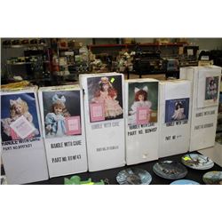 FRANKLIN HEIRLOOM DOLLS X6