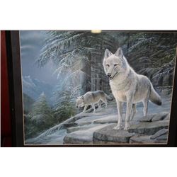 FRAMED RUANE MANNING 'WOLVES' PRINT