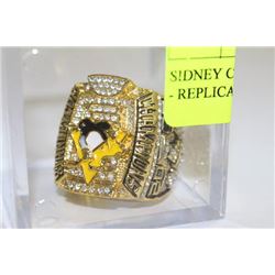 SIDNEY CROSBY STANLEY CUP RING - REPLICA