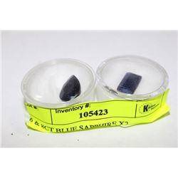 6 & 8CT BLUE SAPPHIRE X2