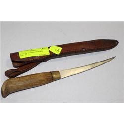 VINTAGE SS FISHING KNIFE IN SHEATH
