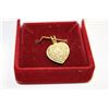 Image 1 : 14K STAMPED YELLOW GOLD DIAMOND HEART SHAPED