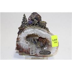 CRYSTAL QUARTZ MINERS ORNAMENT