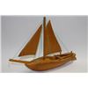 Image 1 : HAND CARVED WOODEN SAIL BOAT