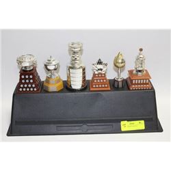 6PC. NHL TROPHY DISPLAY