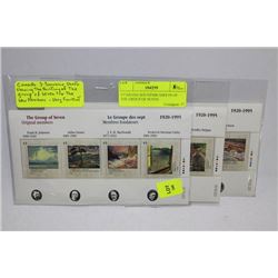 CANADA SOUVENIR SHEETS OF THE GROUP OF SEVEN