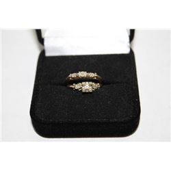LADIES GOLD/DIAMOND  WEDDING SET 10K