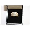 Image 1 : 10 KT GOLD MENS DIAMOND RING RETAIL 1250.00
