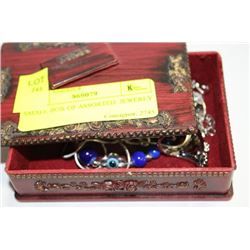 SMALL BOX OF ASSORTED  JEWERLY