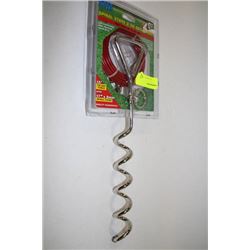 NEW ST STEEL SPIRAL STAKE AND TIE OUT COMBO