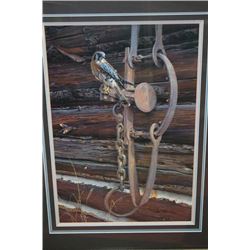 "FRONTIER MEMORY" SIGNED DANIEL SMITH FRAMED PRINT