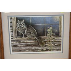 ESTATE PAUL HARTLEY LTD ED SIGNED CAT PRINT