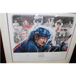"WAYNE GRETZKY 1999" BY DANIEL PARRY FRAMED PRINT