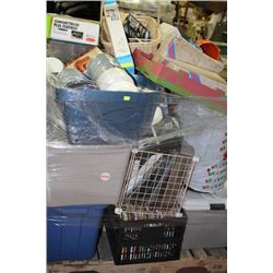 PALLET OF HOUSEHOLD MISC ORNAMENTS ETC