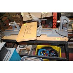 COMMERCIAL WOOD LATHE W/ LATHE TOOLS