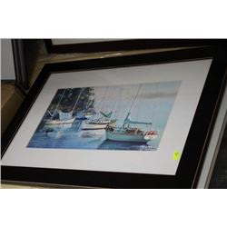 ESTATE FRAMED SAILBOAT PRINT
