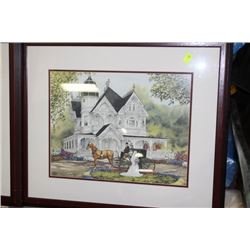 WALTER CAMPBELL SIGNED MANSION PRINT