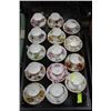 Image 1 : ENGLISH BONE CHINA CUPS & SAUCERS X 14