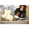 Image 1 : BOX W ANIMATED PLUSH BEARS AND MONKEY