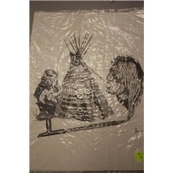 WILLY BELCOURT SACRED PIPE 5/87 LTD ED SIGNED