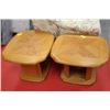 Image 1 : PAIR OF OAK END TABLES