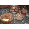 Image 1 : ESTATE LOT OF 10 PCES OF PINK DEPRESSION GLASS