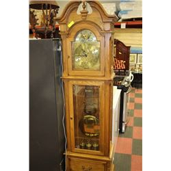 ESTATE OAK RIDGEWAY GRANDFATHER CLOCK