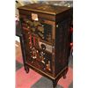Image 2 : HANDPAINTED CHINESE DESIGN JEWELRY CABINET