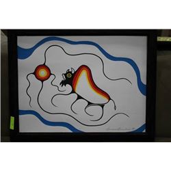 LAWRENCE BEAULIEU SIGNED NATIVE ART