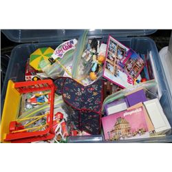 BOX OF ESTATE PLAYMOBILE TOYS