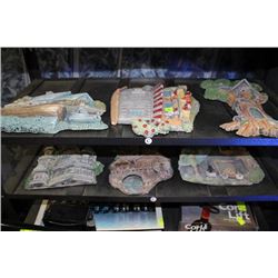 SET OF 6 ESTATE WALL PLAQUES