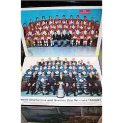 1972 AND 1966/67 HOCKEY PLAQUES X2