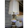 Image 1 : VINTAGE CRYSTAL ORNAMENTAL MARBLE CASED LAMP