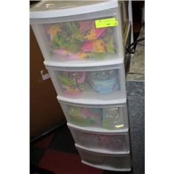 ESTATE 5 DRAWER STORAGE SYSTEM W HOT BEADS
