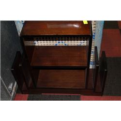 VINTAGE WOOD MAGAZINE RACK/SHELF