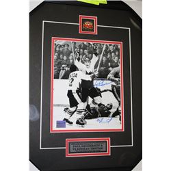 1972 SUMMIT SERIES WINNING GOAL FRAMED DISPLAY