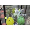 Image 1 : 5 PCS INCLUDES ART GLASS EGGS AND MURANO GLASS