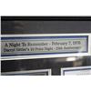 Image 2 : "A NIGHT TO REMEMBER" - FEBRUARY 7, 1976 FRAMED