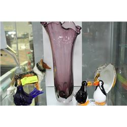 4 GLASS PCS W SHAFFORD DOG ORNAMENT