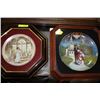 Image 1 : FRAMED COLLECTOR PLATES X2