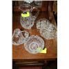 Image 1 : 5 PCES PINWHEEL CRYSTAL INCLUDING 2 HANDLED BASK-