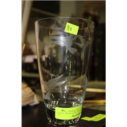 CRYSTAL HUMMINGBIRD VASE