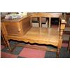 Image 1 : SOLID OAK PHONE TABLE/ BENCH