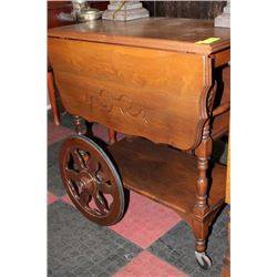 ca 1930 WALNUT TEA WAGON