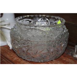 LOT OF 3 PINWHEEL CRYSTAL BOWLS