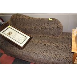 LEAPORD PRINT 6ft CHAISE LOUNGE