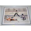 Image 1 : JOHN NEWBY TRIPPED UP SIGNED HOCKEY PRINT